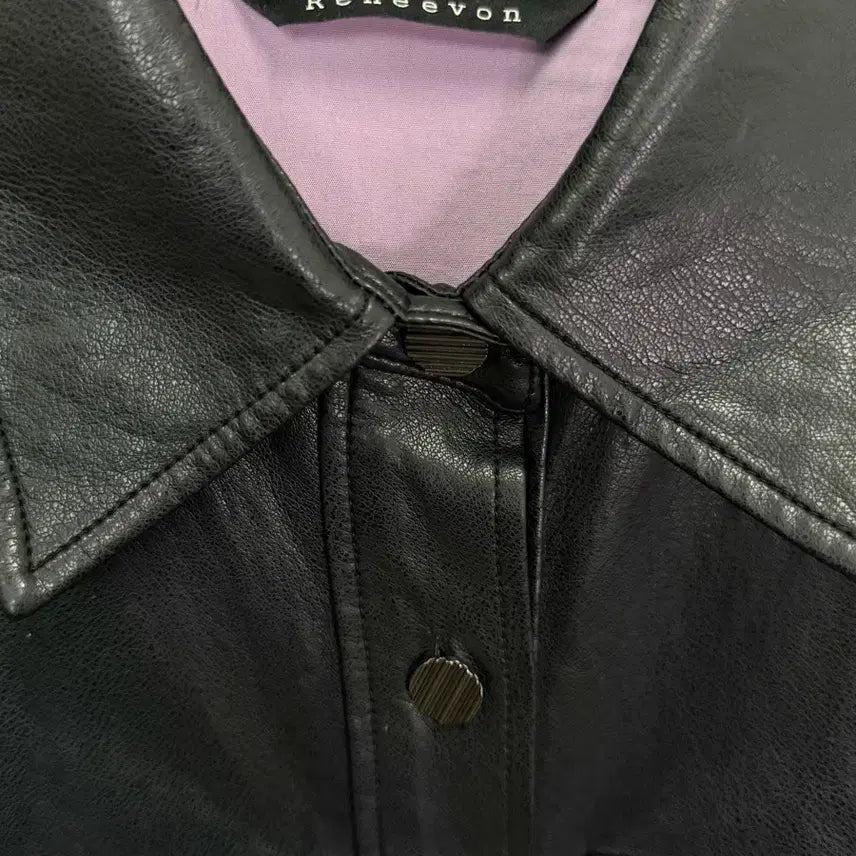 [BUNJANG] Renny Le Bon Faux Leather Shirt / 레니본 페이크 레더 셔츠 22년