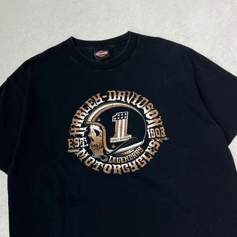 [BUNJANG] Harley-Davidson Printed T-shirt / 할리데이비슨 프린팅반팔티 s09937