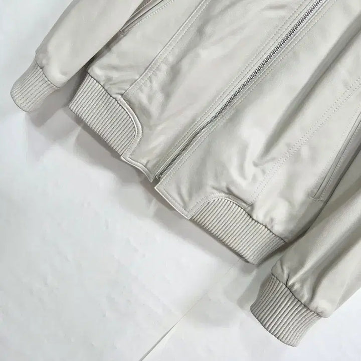 [BUNJANG] Hassitde Lambskin Bomber Jacket (Size 55) / Hassitde 양가죽 봄버 자켓 55