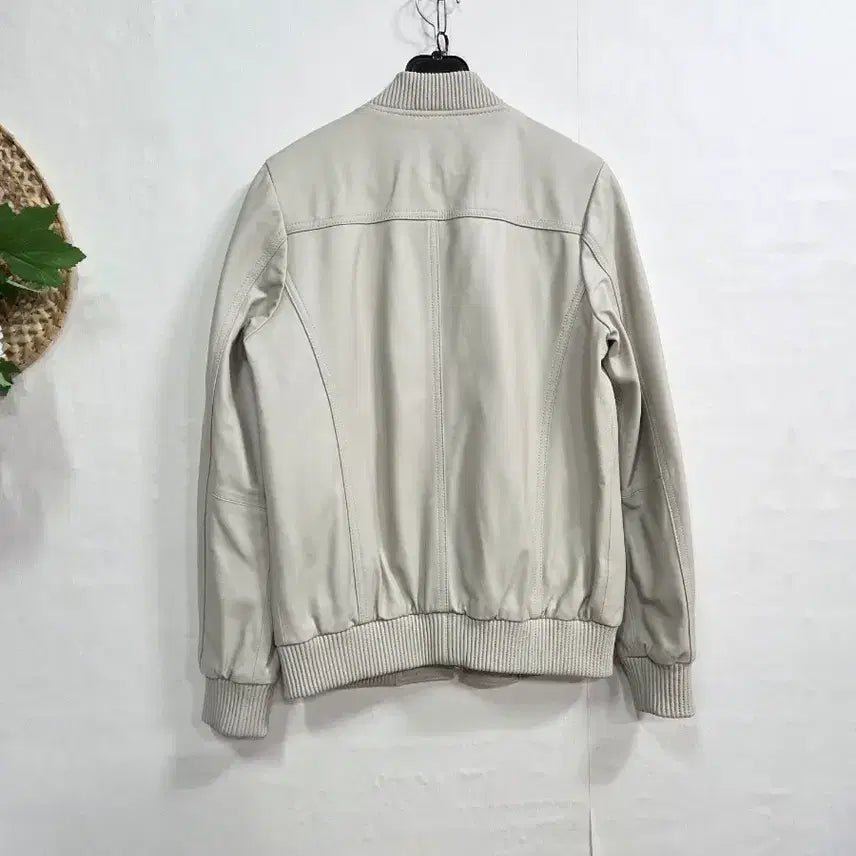 [BUNJANG] Hassitde Lambskin Bomber Jacket (Size 55) / Hassitde 양가죽 봄버 자켓 55