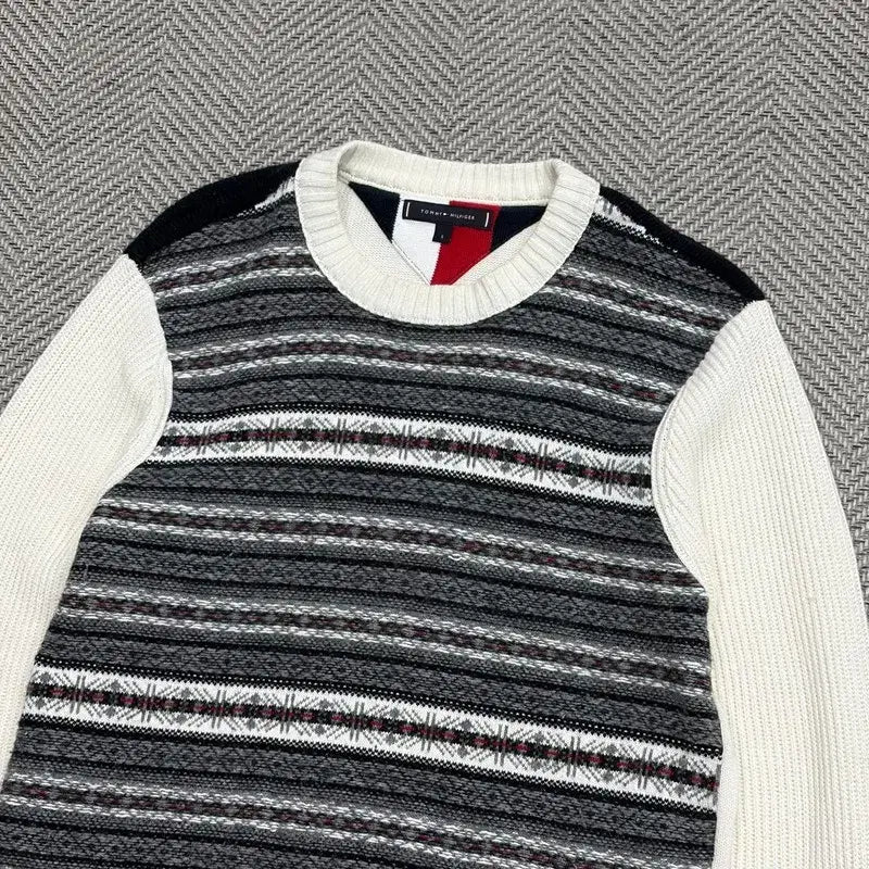 [BUNJANG] Tommy Hilfiger Ethnic Pattern Knit Sweater / 타미힐피거 에스닉패턴 니트 v1659
