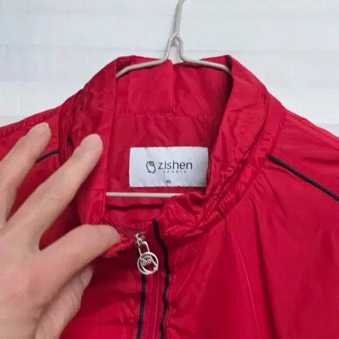 [BUNJANG] Zishen Red Windbreaker Jacket / zishen 레드여성 바람막이 자켓
