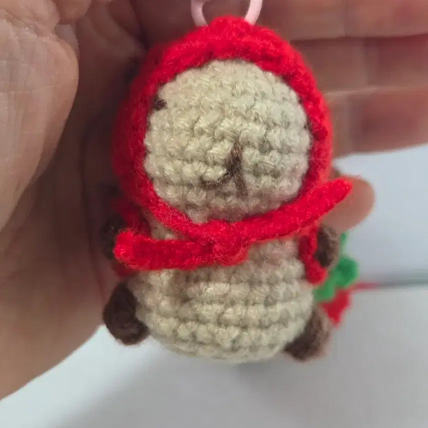 [BUNJANG] Handmade Crochet Capybara Keyring / 뜨개 카피바라 키링