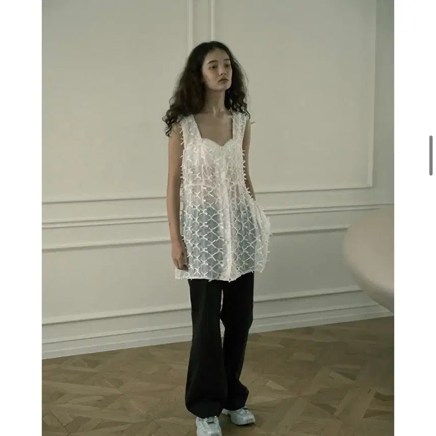 [BUNJANG] Hocus Pocus Ribbon Bustier Top / 호쿠스포쿠스 리본 뷔스티에 화이트