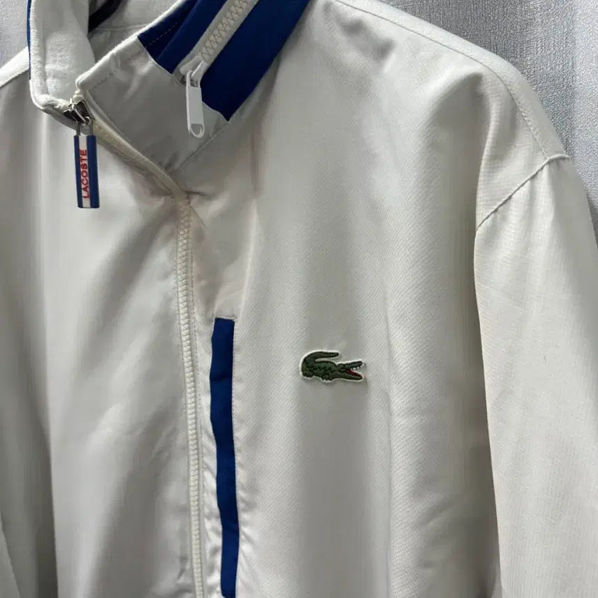 [BUNJANG] Lacoste Old School Color Block Windbreaker Jacket / 라코스테 올드스쿨 배색 바람막이 (100)