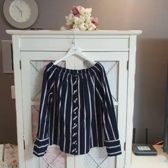 [BUNJANG] ZARA Pearl Button Blouse / 자라 진주단추 블라우스 셔츠/55-정66