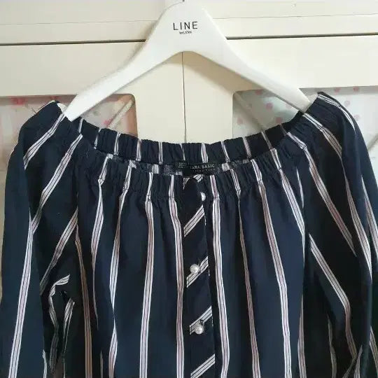 [BUNJANG] ZARA Pearl Button Blouse / 자라 진주단추 블라우스 셔츠/55-정66