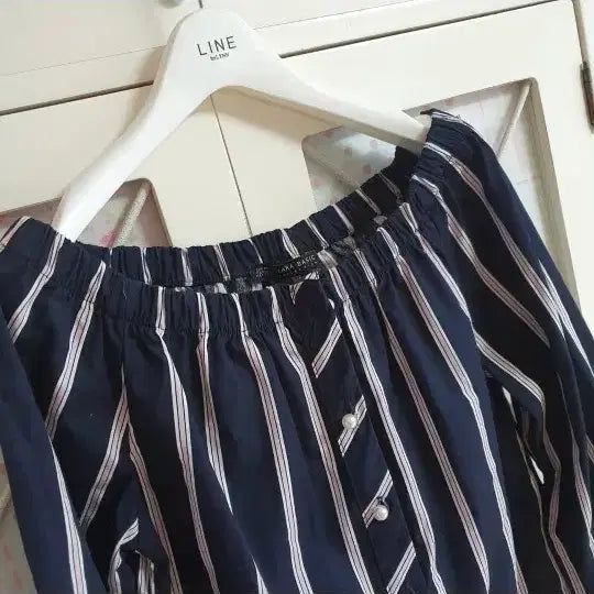 [BUNJANG] ZARA Pearl Button Blouse / 자라 진주단추 블라우스 셔츠/55-정66