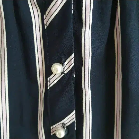 [BUNJANG] ZARA Pearl Button Blouse / 자라 진주단추 블라우스 셔츠/55-정66