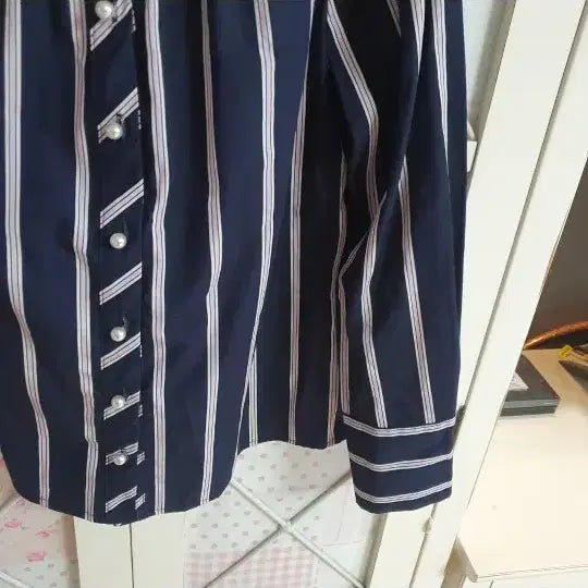 [BUNJANG] ZARA Pearl Button Blouse / 자라 진주단추 블라우스 셔츠/55-정66