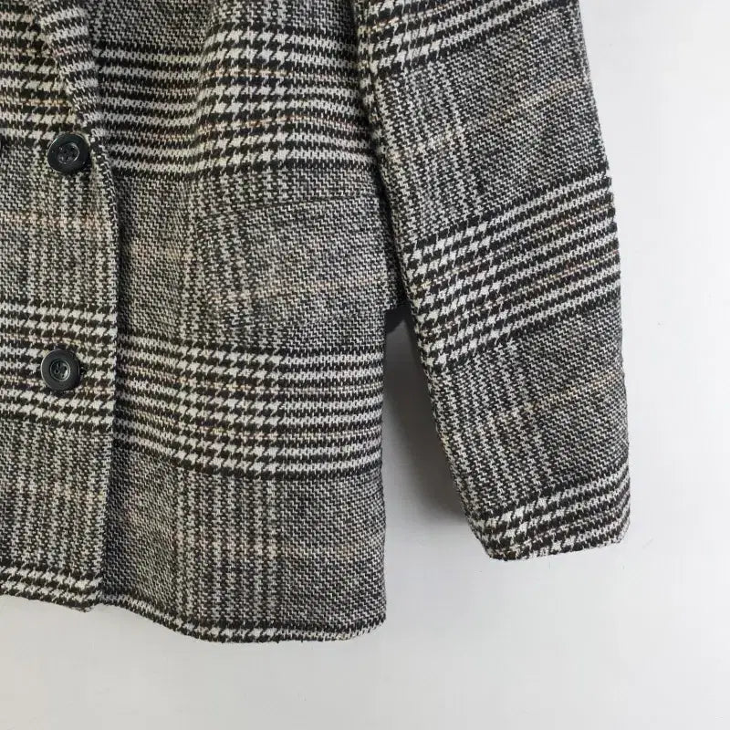 [BUNJANG] XINGXINYIJANG Women's Checkered Wool Jacket / XINGXINYIJANG 여성M 체크 모직 자켓 M0929