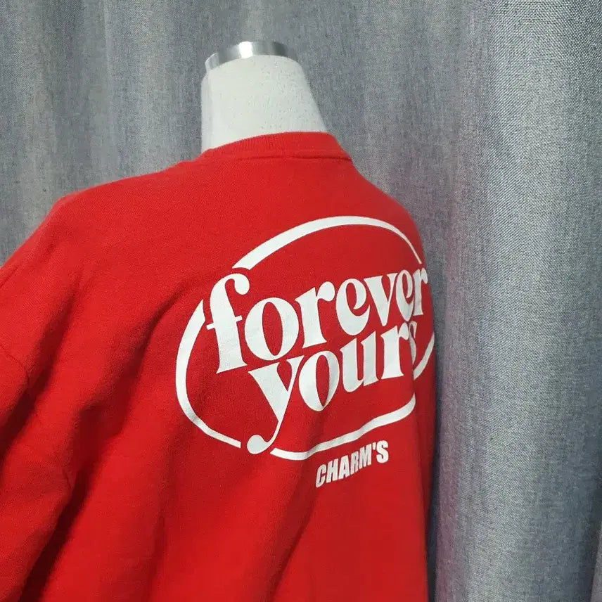 [BUNJANG] Charm's Red Sweatshirt / 참스 레드 맨투맨