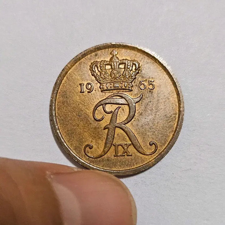 [BUNJANG] Denmark 1965 5 Ore Coin / 덴마크 1965년 5오레 동전(외국주화)10