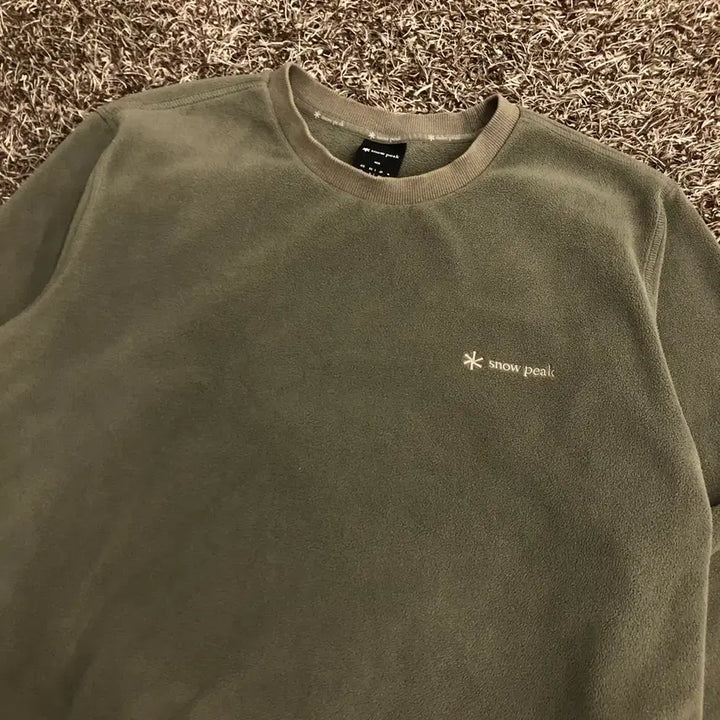 [BUNJANG] Snowpeak Fleece Pullover Sweatshirt / 95 스노우피크 플리스 풀오버 맨투맨