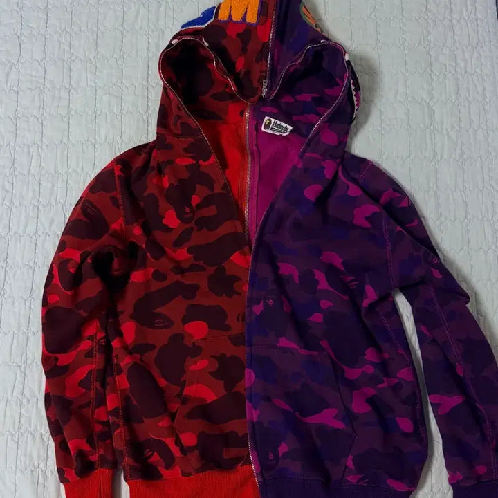 [BUNJANG] BAPE Separate Camo Hoodie Jacket / 베이프 세퍼레이트 카모 후드집업