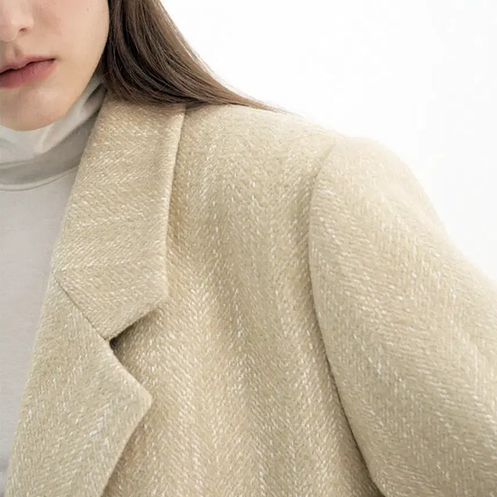 [BUNJANG] UIJI Wool Blend Suit Jacket / 유아이제이아이(UIJI) 울 블렌드 슈트자켓 프리사이즈