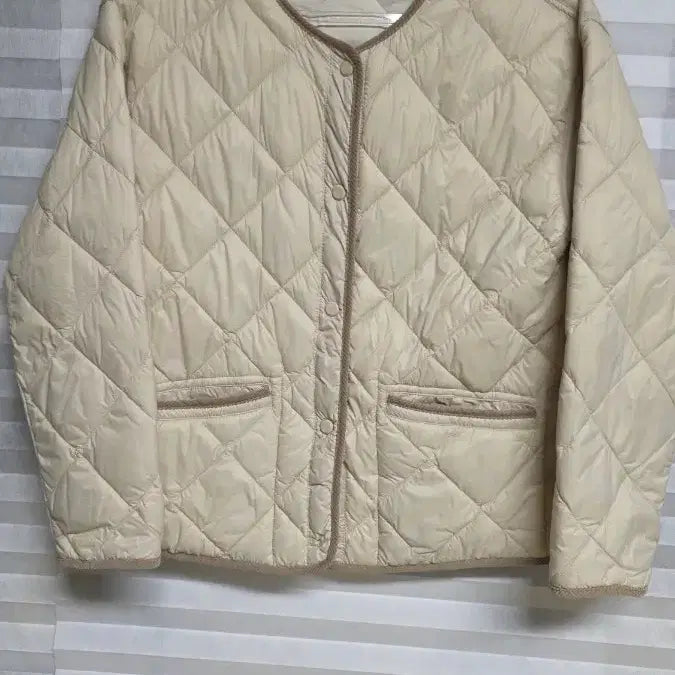 [BUNJANG] Topten Ivory Quilted Reversible Jacket / 탑텐 아이보리 퀼팅 누빔 양면자켓