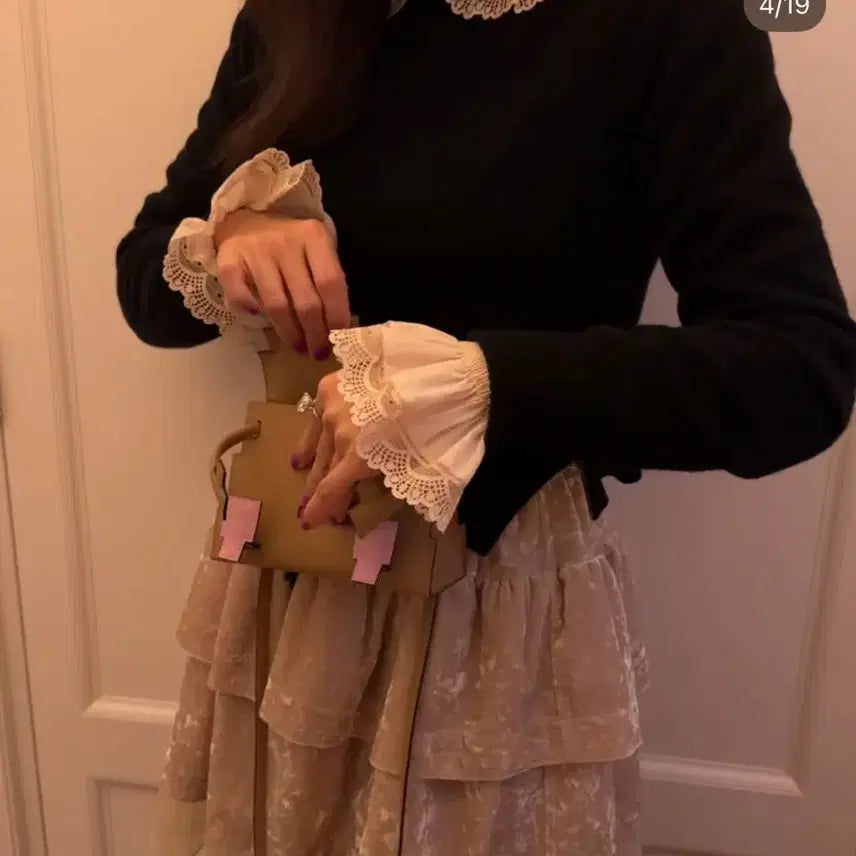 [BUNJANG] 11am BL 107 Beige Blouse / 11am 제작블라우스 (11am bl 107)