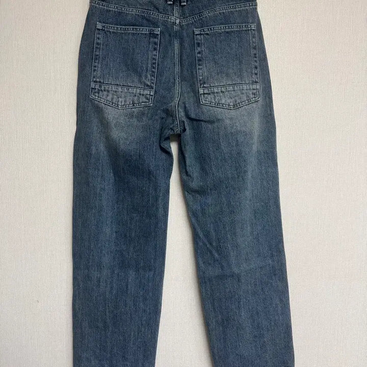 [BUNJANG] Rough Side Drape Denim Light Blue Jeans / 러프사이드 드레이프 데님 라이트 블루 1