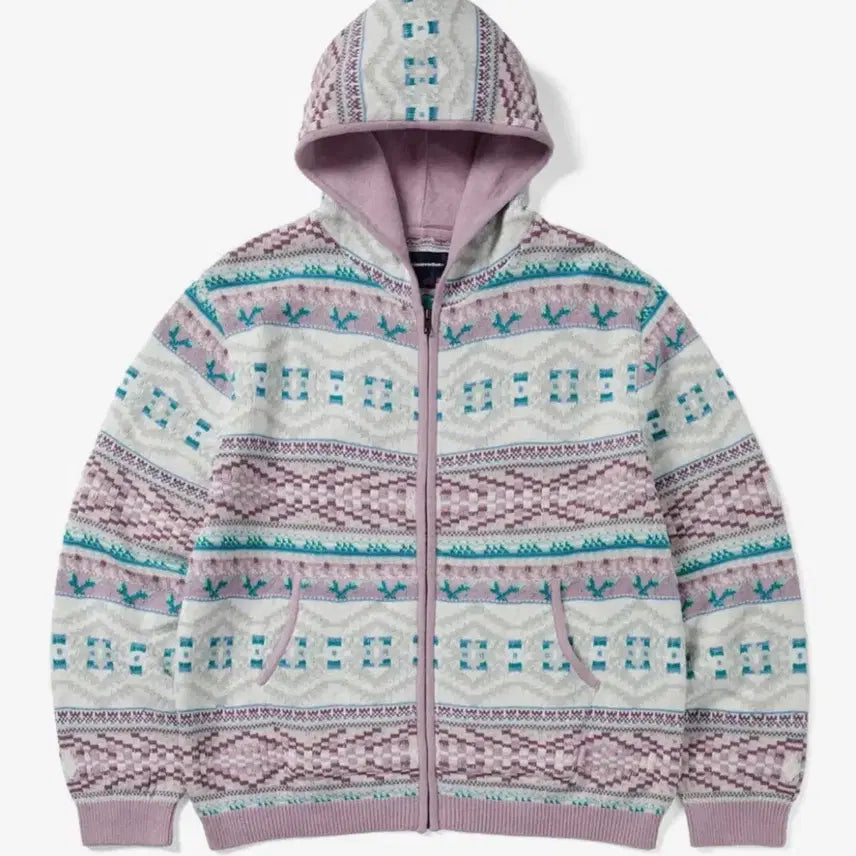 [BUNJANG] thisisneverthat Hooded Zip-Up Sweater Pink / 디스이즈네버댓 후드집업 스웨터 핑크