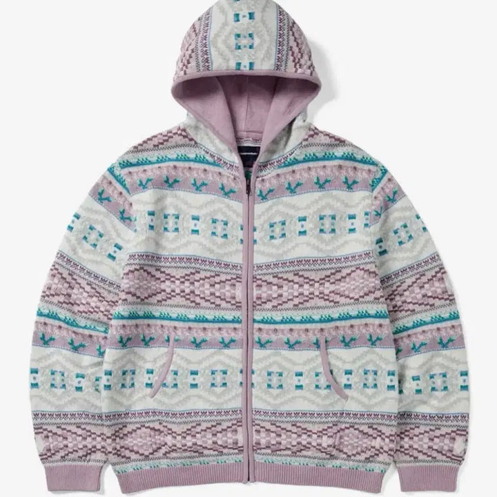 [BUNJANG] thisisneverthat Hooded Zip-Up Sweater Pink / 디스이즈네버댓 후드집업 스웨터 핑크