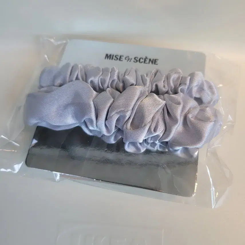 [BUNJANG] Mise en Scène Silk Scrunchie Set / 미쟝센 실크 곱창 머리끈 스크런치  2개 세트