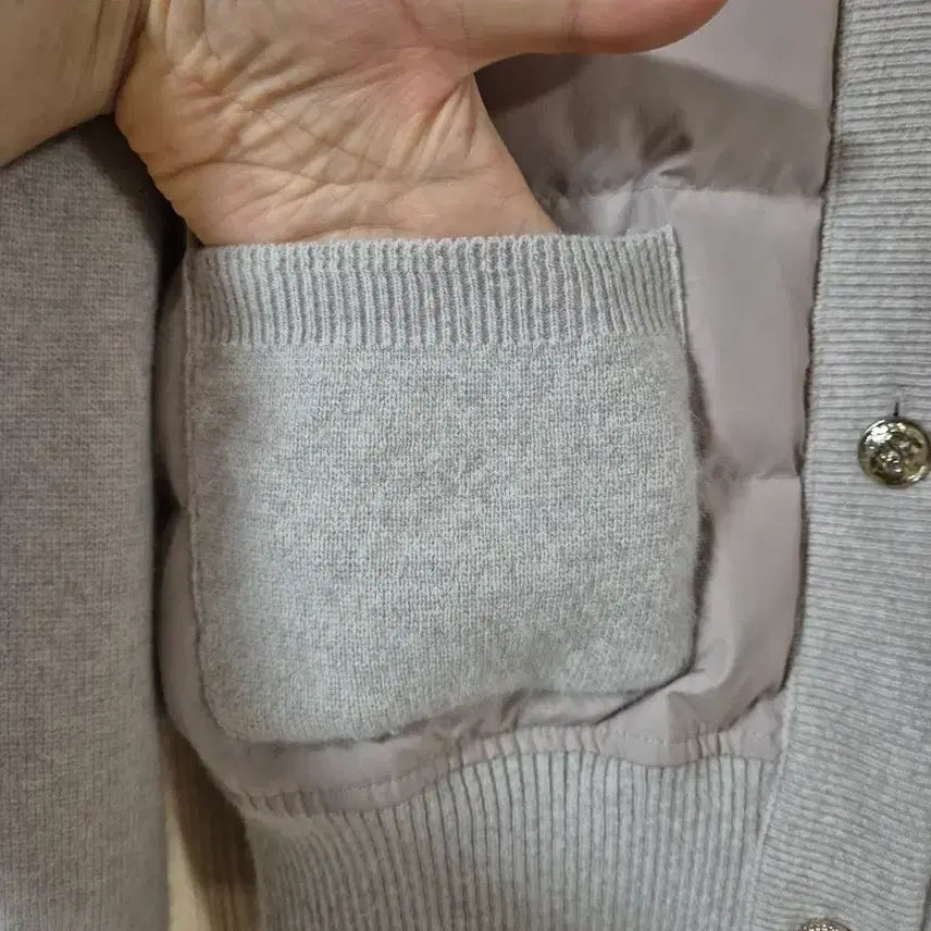 [BUNJANG] SJSJ Goose Down Knit Jacket / 한섬 sjsj 구스 니트자켓55~66