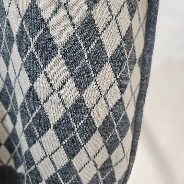 [BUNJANG] Burberry Argyle Pattern Short Sleeve Knit / Burberry 아가일 패턴 반팔 니트