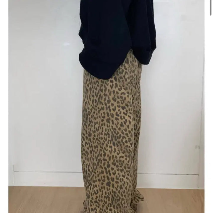 [BUNJANG] Arude Leopard Print Frill Pants / 아루드 호피 프릴 팬츠
