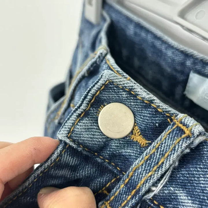 [BUNJANG] Revoir Eto Denim Pants (Long XS) / revoir 르브아 에토 데님팬츠 진청 (롱 XS)