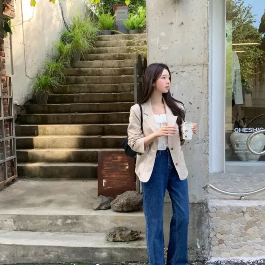 [BUNJANG] Revoir Eto Denim Pants (Long XS) / revoir 르브아 에토 데님팬츠 진청 (롱 XS)