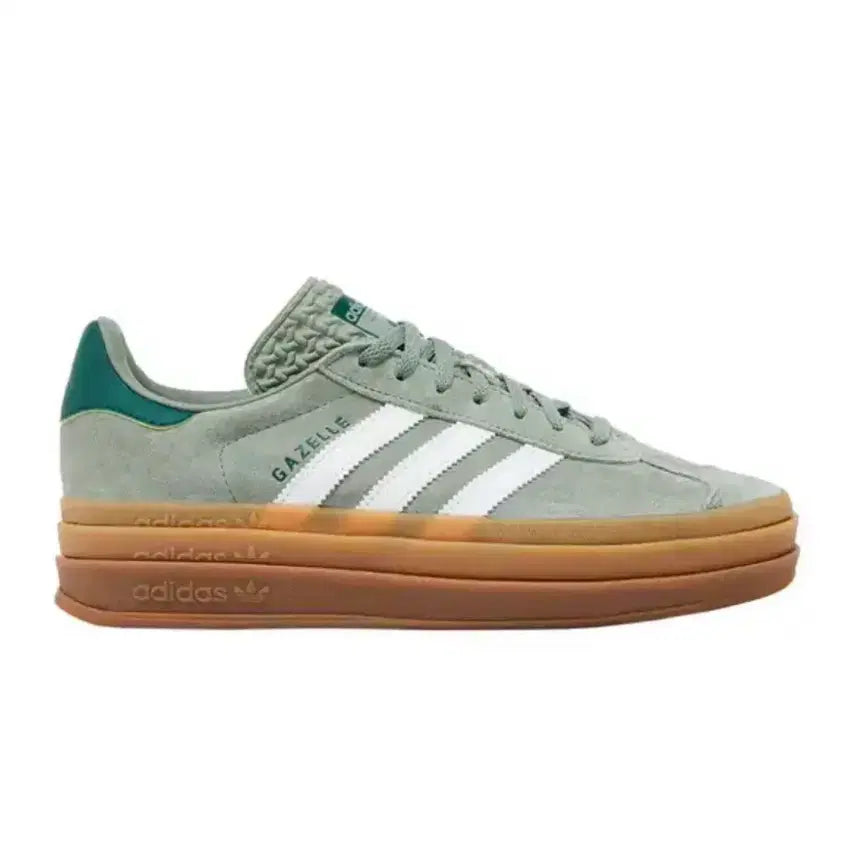 [BUNJANG] Adidas Gazelle Bold Silver Green Sneakers / 아디다스 가젤 볼드 실버그린 230