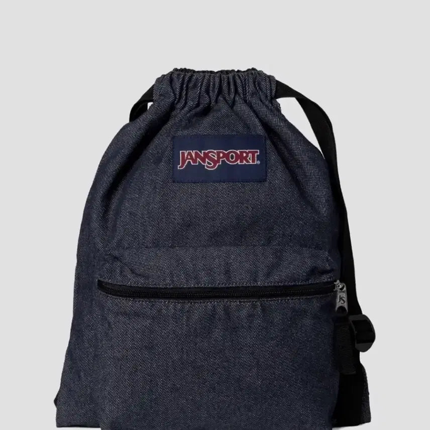 [BUNJANG] JanSport Drawstring Denim Backpack / 잔스포츠 드로우색 데님 컬러