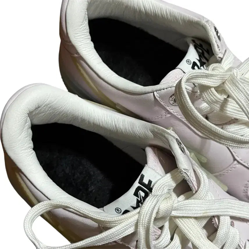 [BUNJANG] BAPE Bapesta Light Pink Women's Sneakers / 베이프 베이프스타 연핑크 여성용 230, 5 사이즈