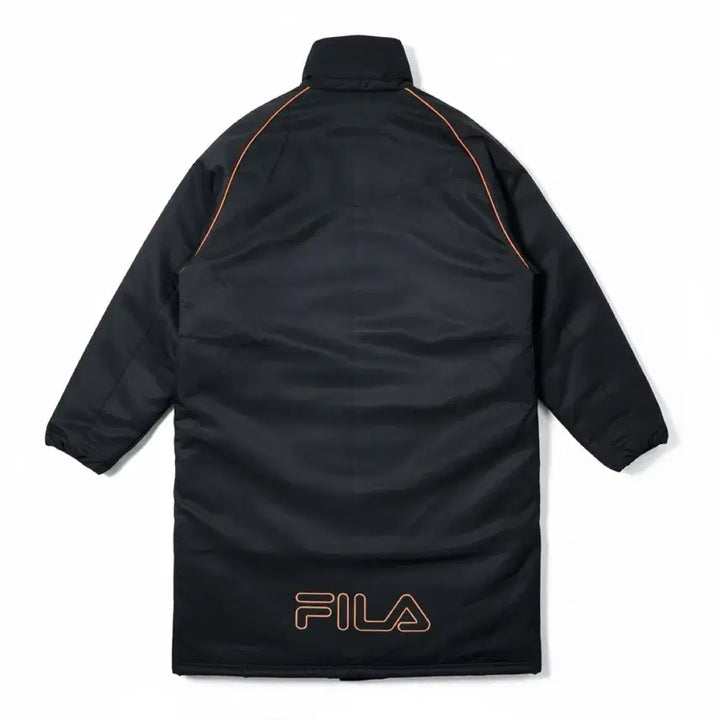 [BUNJANG] FILA Black Long Padded Jacket / 휠라 FILA 블랙 롱 패딩