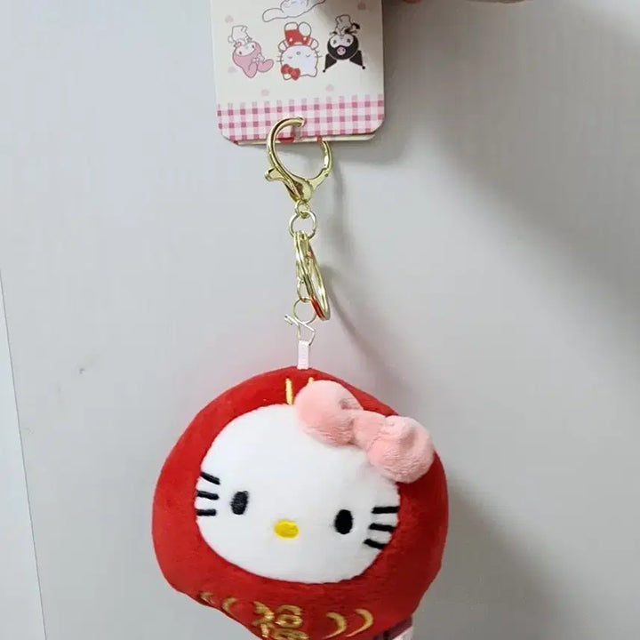 [BUNJANG] Hello Kitty Daruma Doll Keychain / (정품) 헬로키티 다루마 인형 키링 새상품