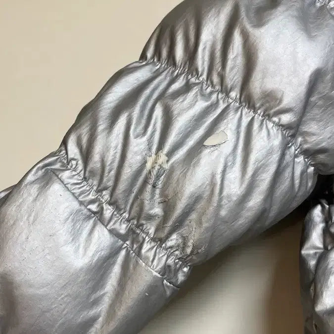 [BUNJANG] Nike Metallic Silver Puffer Jacket / 나이키 메탈릭 실버 푸퍼 패딩