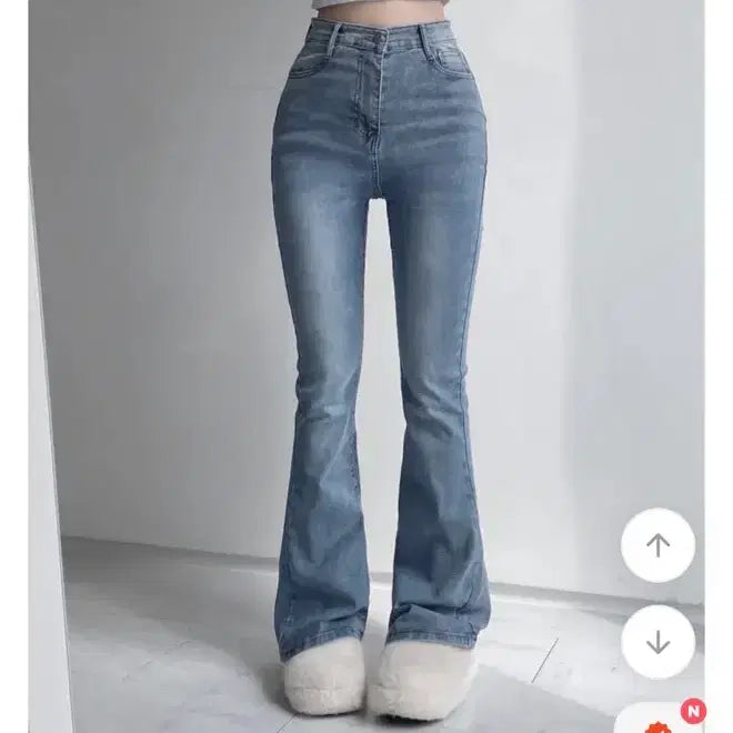 [BUNJANG] Pigib Bootcut Denim Pants - Light Blue / 피깁 부츠컷 데님 팬츠 연청