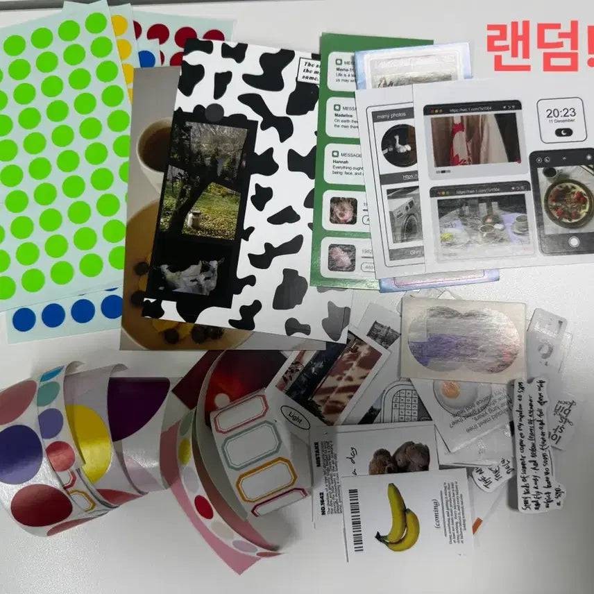 [BUNJANG] DIY Scrapbooking Set / 1번) 다꾸 스크랩 소분세트