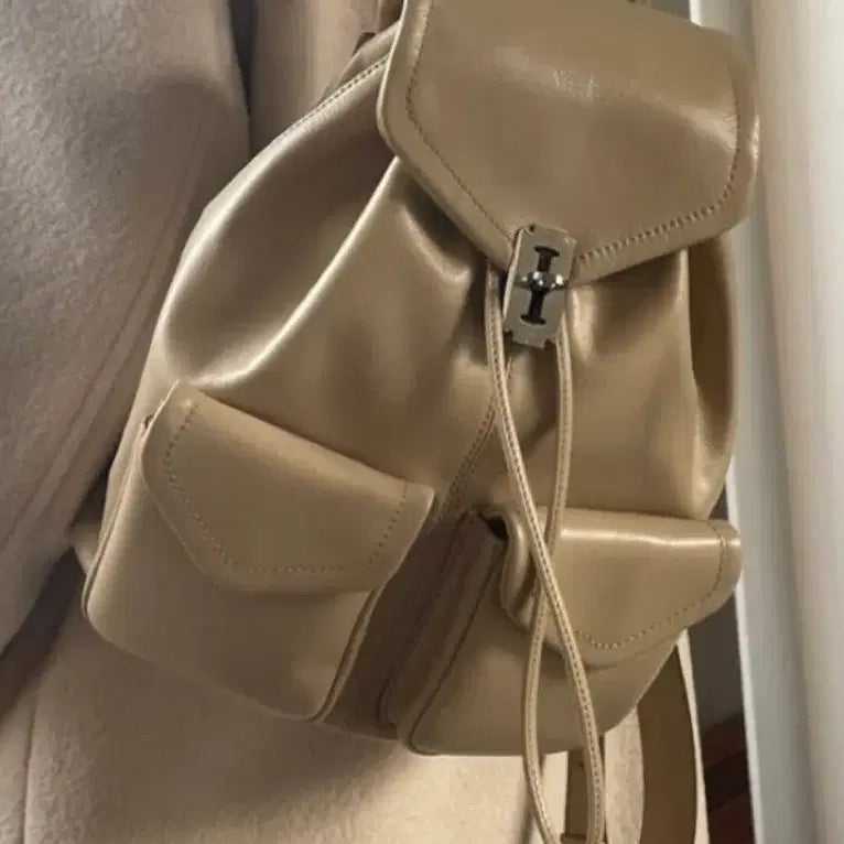 [BUNJANG] Vunque O'cam Beige Backpack / 분크 오캄백팩 베이지 새상품