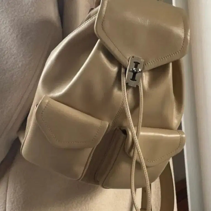 [BUNJANG] Vunque O'cam Beige Backpack / 분크 오캄백팩 베이지 새상품
