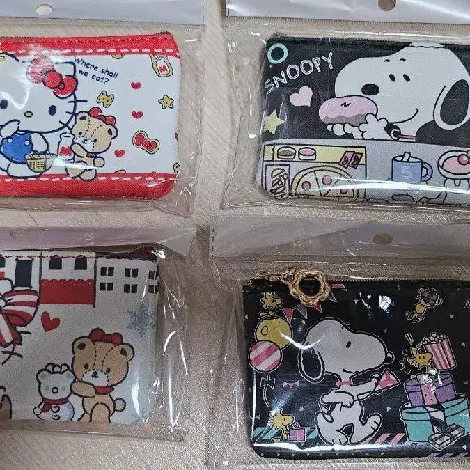 [BUNJANG] Kitty/Snoopy Card Wallet/Coin Purse / 키티/스누피 캐릭터 카드지갑/동전지갑 새상품(개당단가)