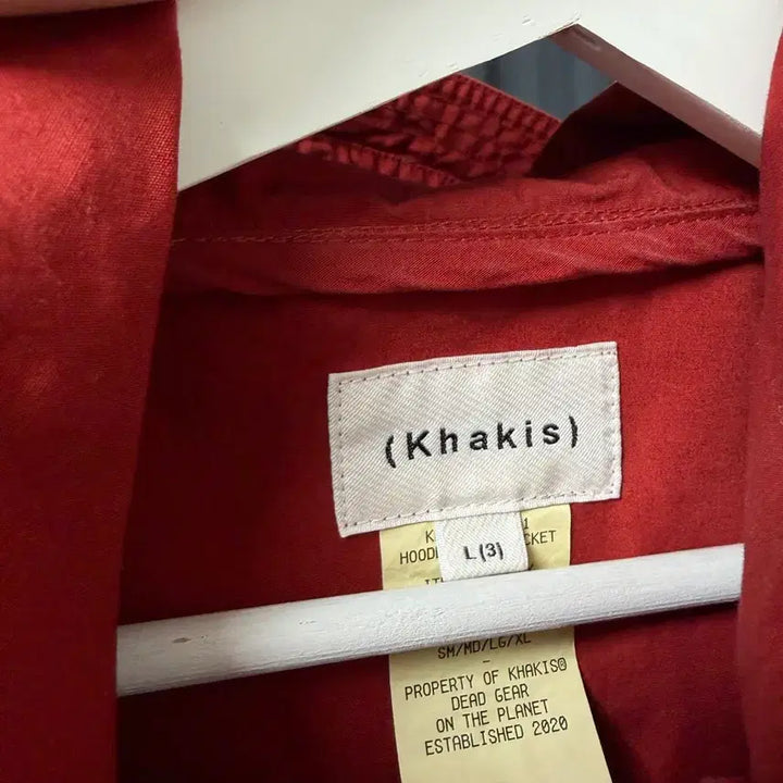 [BUNJANG] Kakis Hooded Jacket Red L / 카키스 후디드 자켓 레드 L