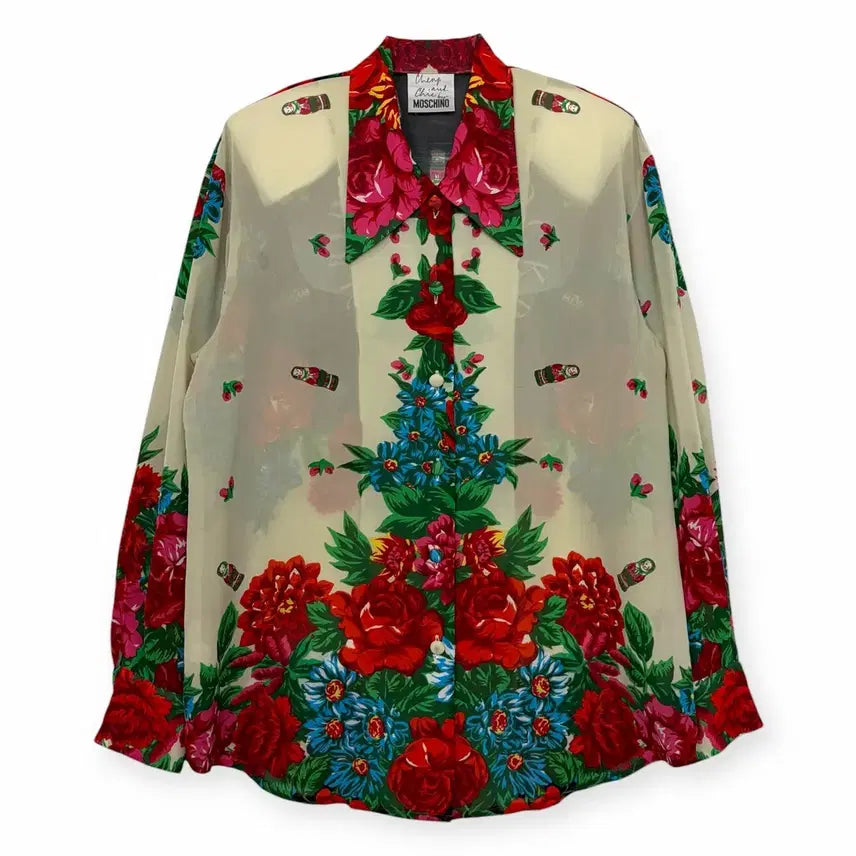 [BUNJANG] Moschino Patterned Shirt / 모스키노 패턴 셔츠