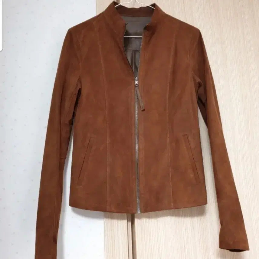 [BUNJANG] Suede Leather Jacket / s) 스웨이드 가죽 자켓