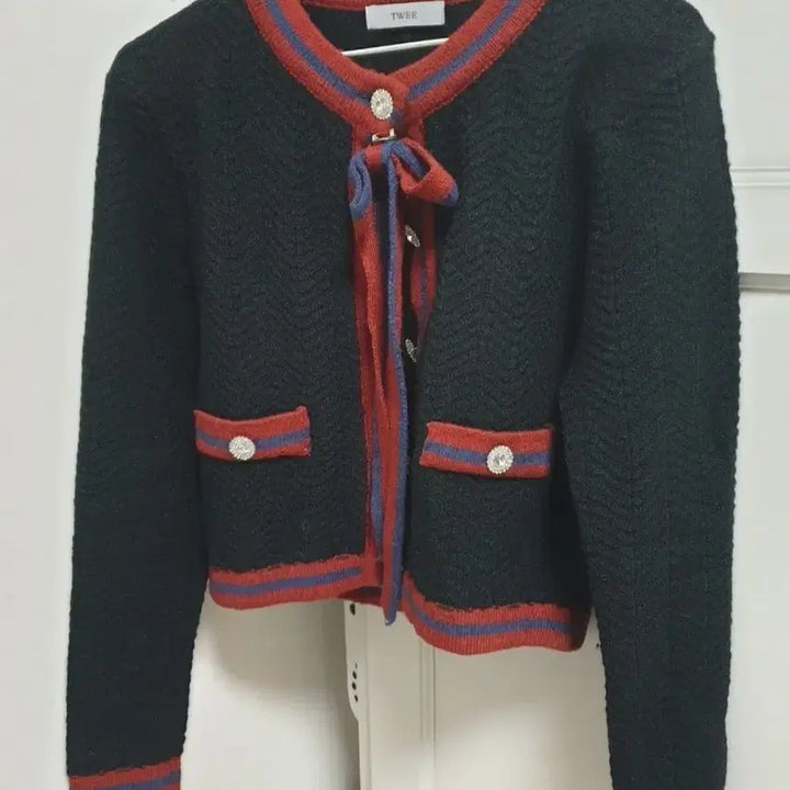 [BUNJANG] TWEE Round Ribbon Cardigan / s) 라운드 리본 가디건