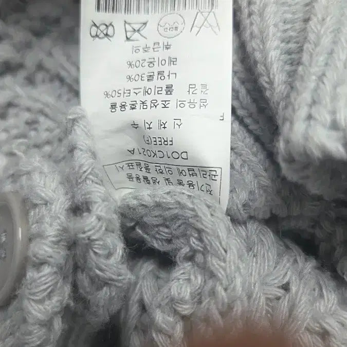 [BUNJANG] LeShop Loose Fit Cable Knit Cardigan / 르샵 루즈핏 가디건 f