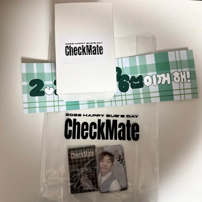 [BUNJANG] BTOB Lee Changsub Birthday Party Checkmate Gift Set / 이창섭 생일파티 체크메이트 2/28 선물
