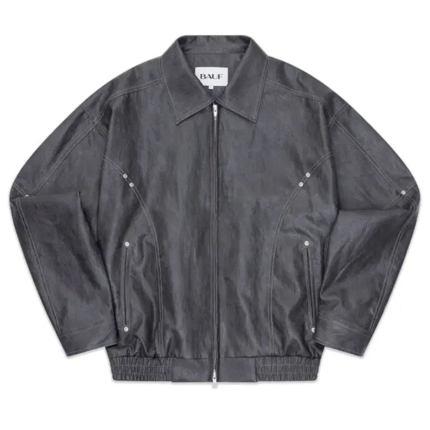 [BUNJANG] Vaup Leather Blouson Jacket / 바우프 레더블루종자켓