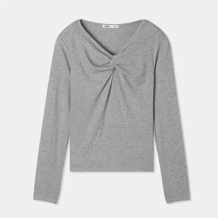 [BUNJANG] MIXXO Twisted Long Sleeve T-shirt / 미쏘 꼬임긴팔티셔츠 (새상품)